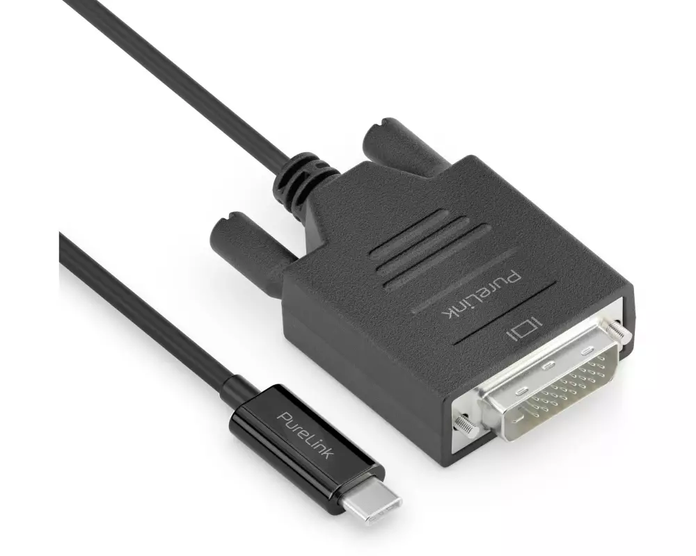 PureLink Kabel IS2211-020 USB Type-C - DVI-D, 2 m, Schwarz