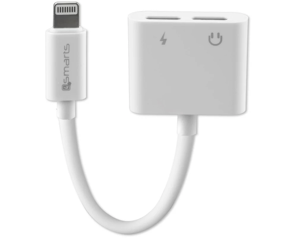 4smarts Audio and Charging Splitter Lightning auf 2x Lightning