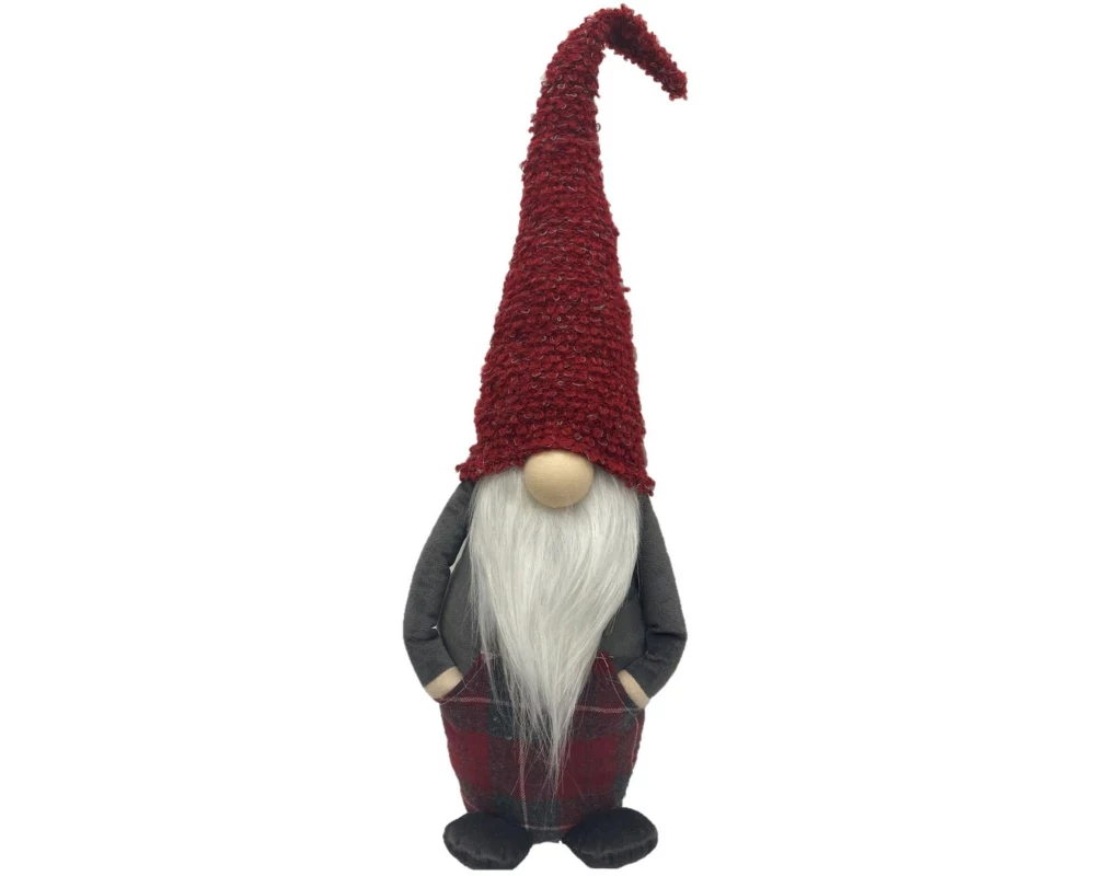 Dameco Aufsteller Wichtel Rot 53 cm, Baumwolle/Filz