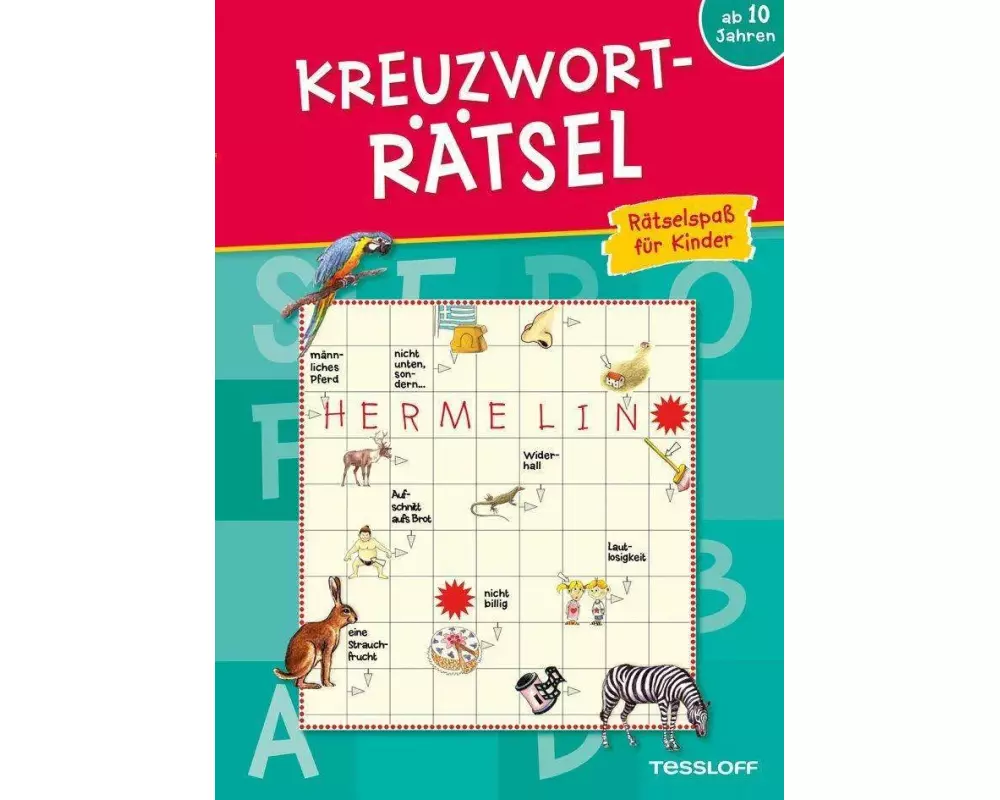 Kreuzworträtsel ab 10 Jahren (Blau)
