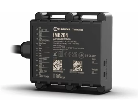 TELTONIKA TELEMATICS FMB204 2G Tracker IP67 1.8 Ah