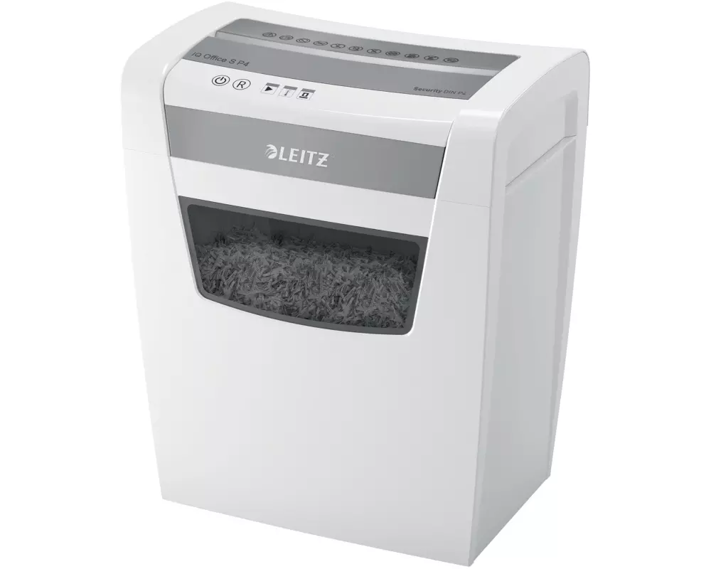 Leitz Bürogeräte Aktenvernichter IQ Office S P-4, 12 Blatt