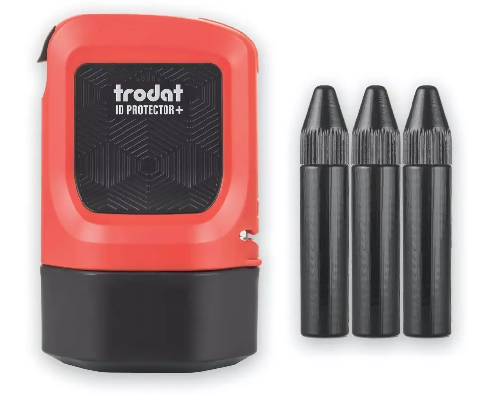 Trodat Stempel ID Protector Rot / Schwarz