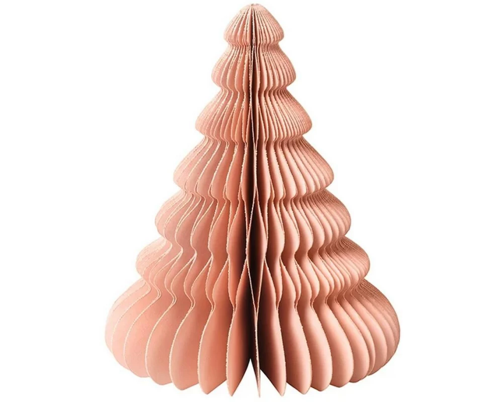 Broste Copenhagen Honeycomb Christbaum Dusty Pink, 13 x 15 cm