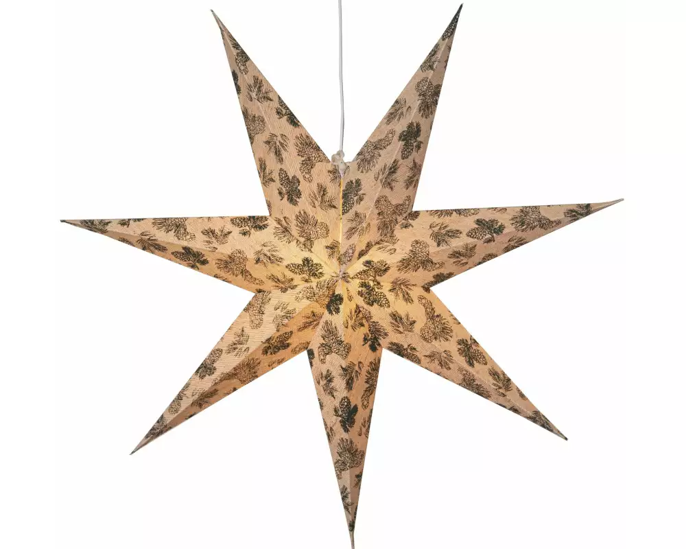 Star Trading LED-Stern Cotton, Beige
