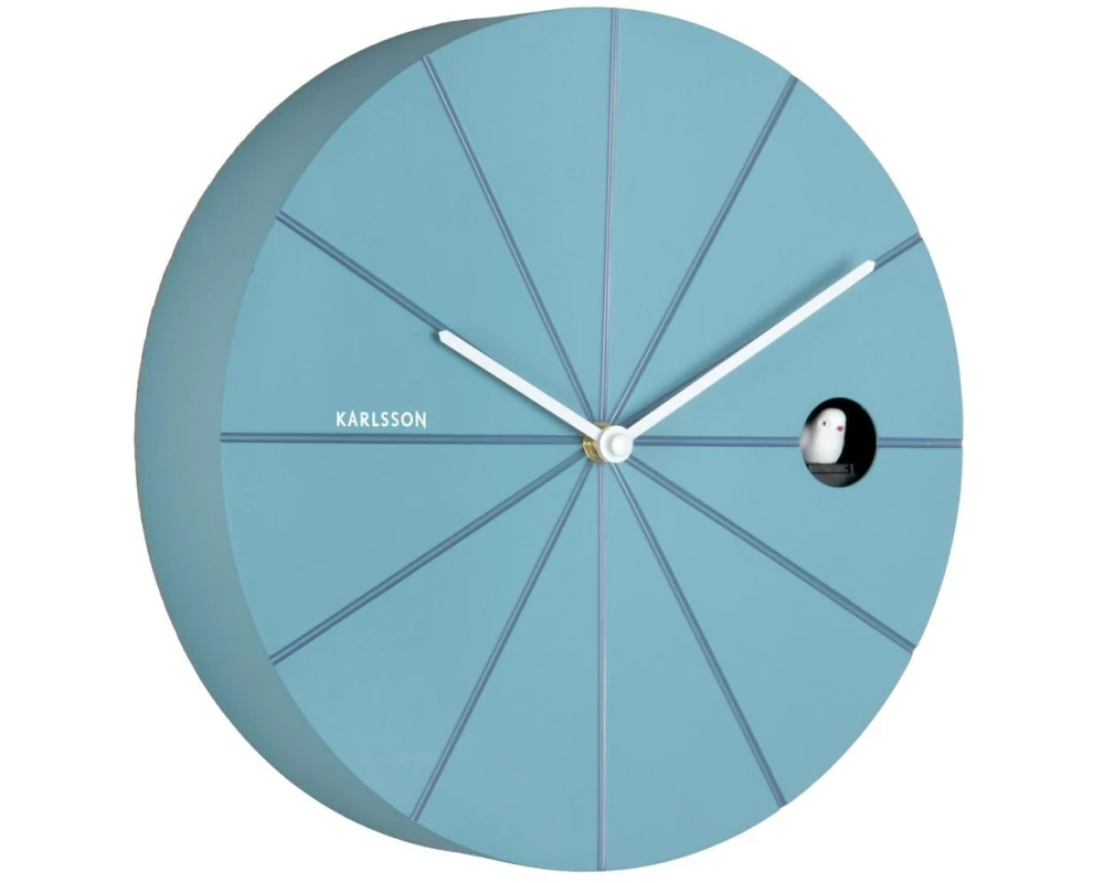 KARLSSON Wanduhr Destacado 28 cm, Blue