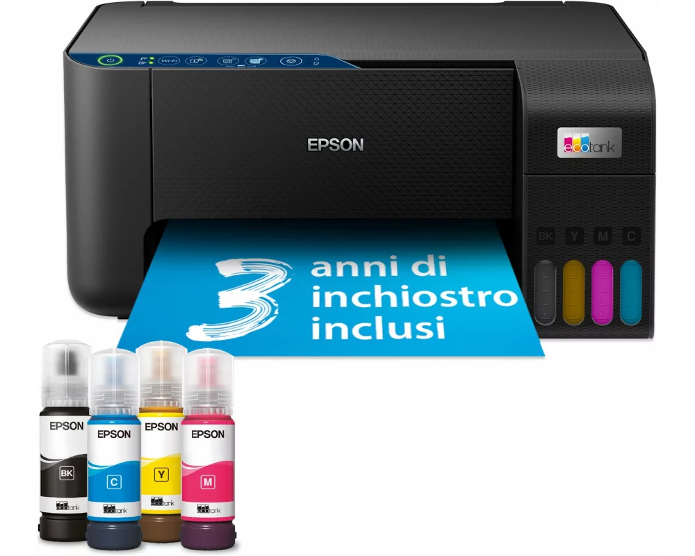 Epson EcoTank ET-2861, Inkjet, Multifunction, Printer, Color, 33ppm, A4