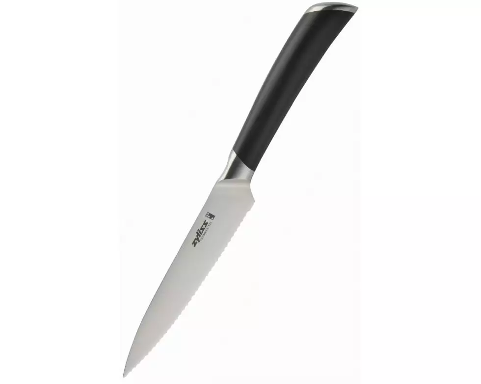 Zyliss Küchenmesser Comfort Pro gezackt 11 cm, Schwarz/Silber