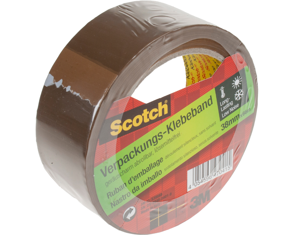 SCOTCH Verpackungs-Klebeband S3866B braun 38mm x 66m