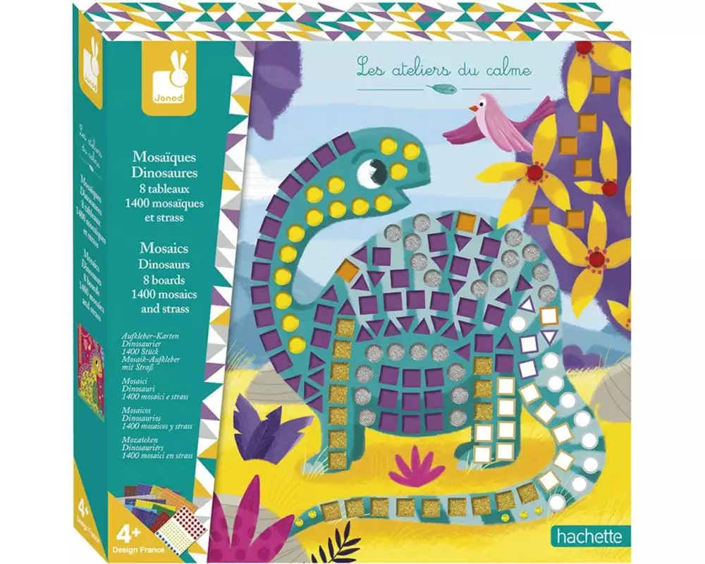Janod Bastelset Dinosaurier Mosaik
