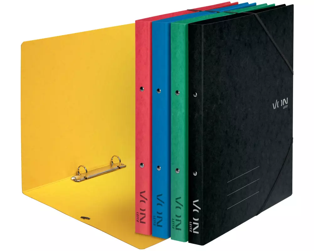 VON Ringbuch mit elastischen Eckbändern, 2.5 cm, Weiss