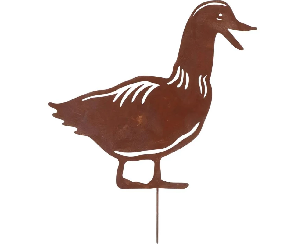 Esschert Design Ente Edelrost 30.5 x 36.6 cm