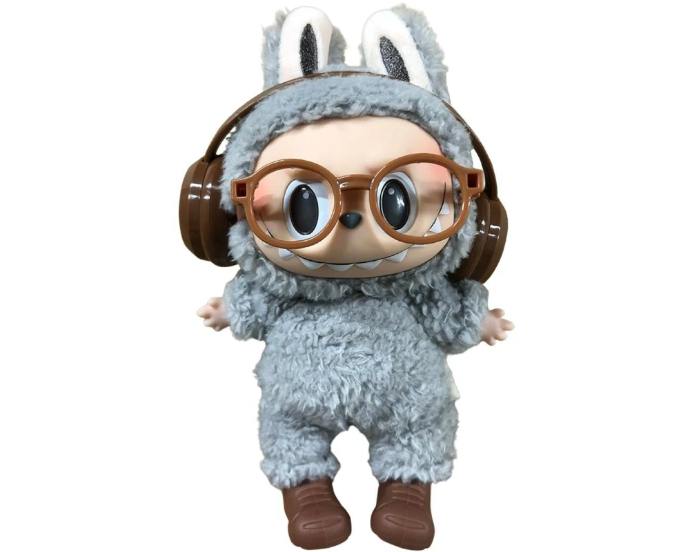 Nize Puppenkleidung Labubu Accessoire-Set Nerdy, Braun