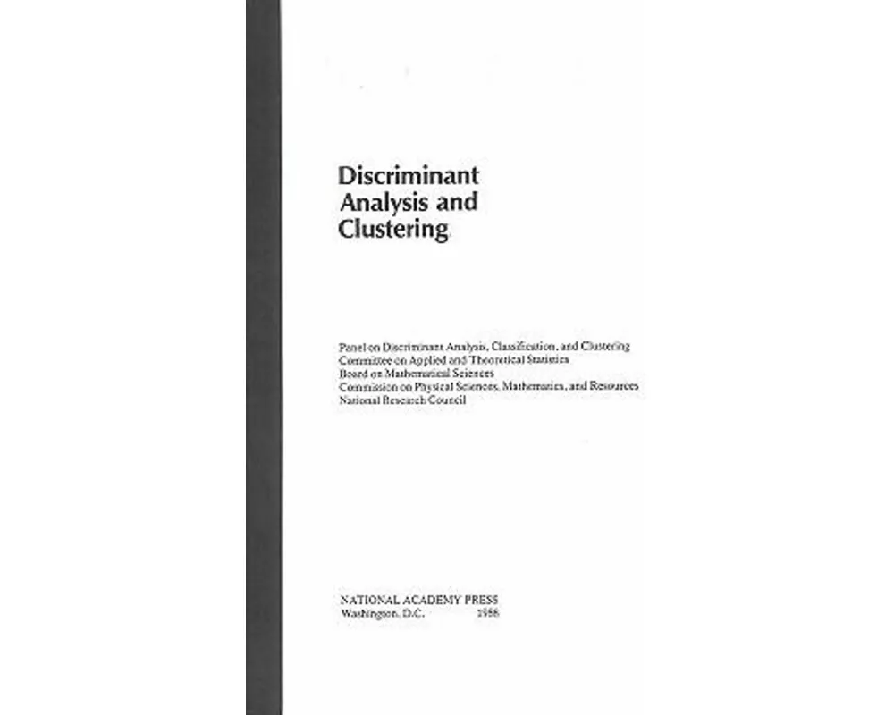 Discriminant Analysis and Clustering