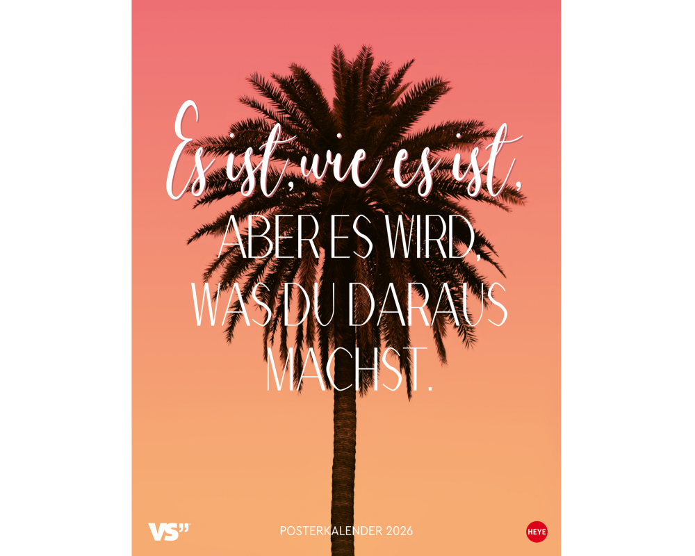 HEYE Bildkalender 2026 23563+26 Statements 34x44cm