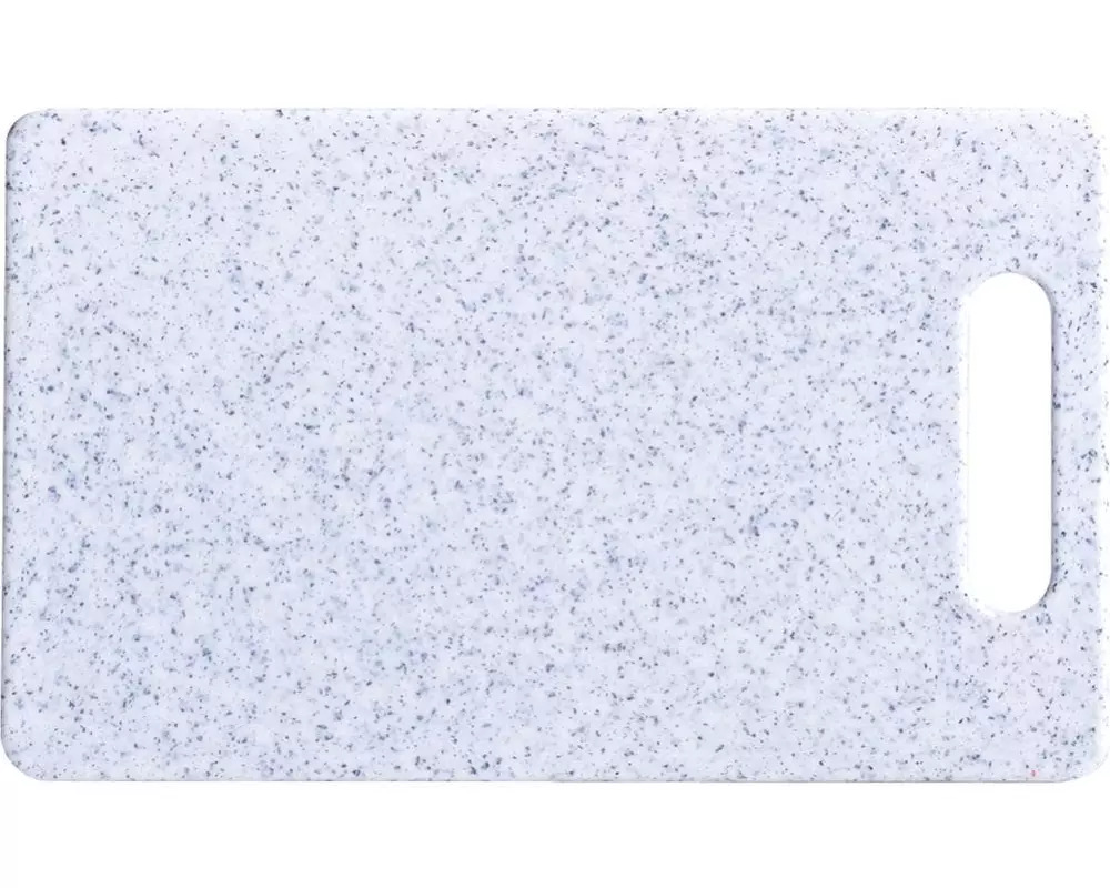 Zeller Present Schneidebrett Granitoptik 30 x 20 x 0.8 cm, Hellgrau