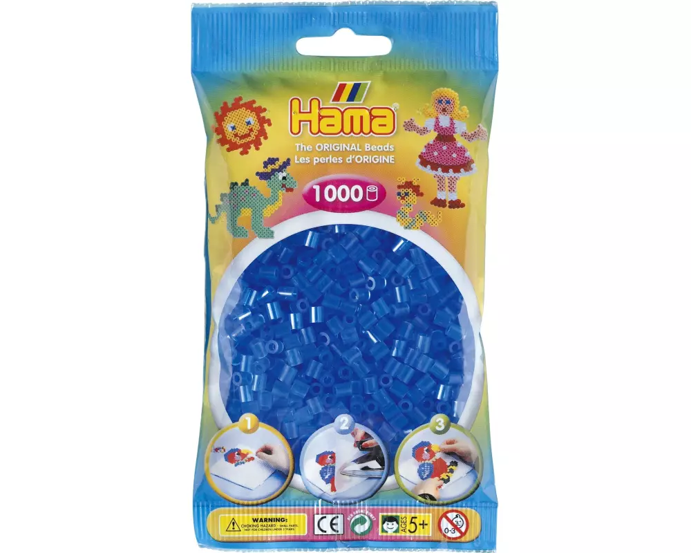 Hama Bügelperlen midi 1000 Stk. Blau