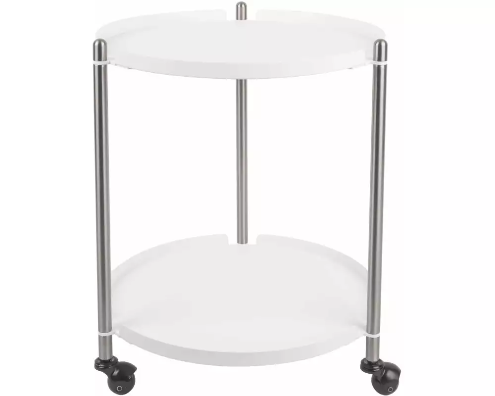 Leitmotiv Bartrolley Thrill 42.5 x 52 cm, Silber/Weiss