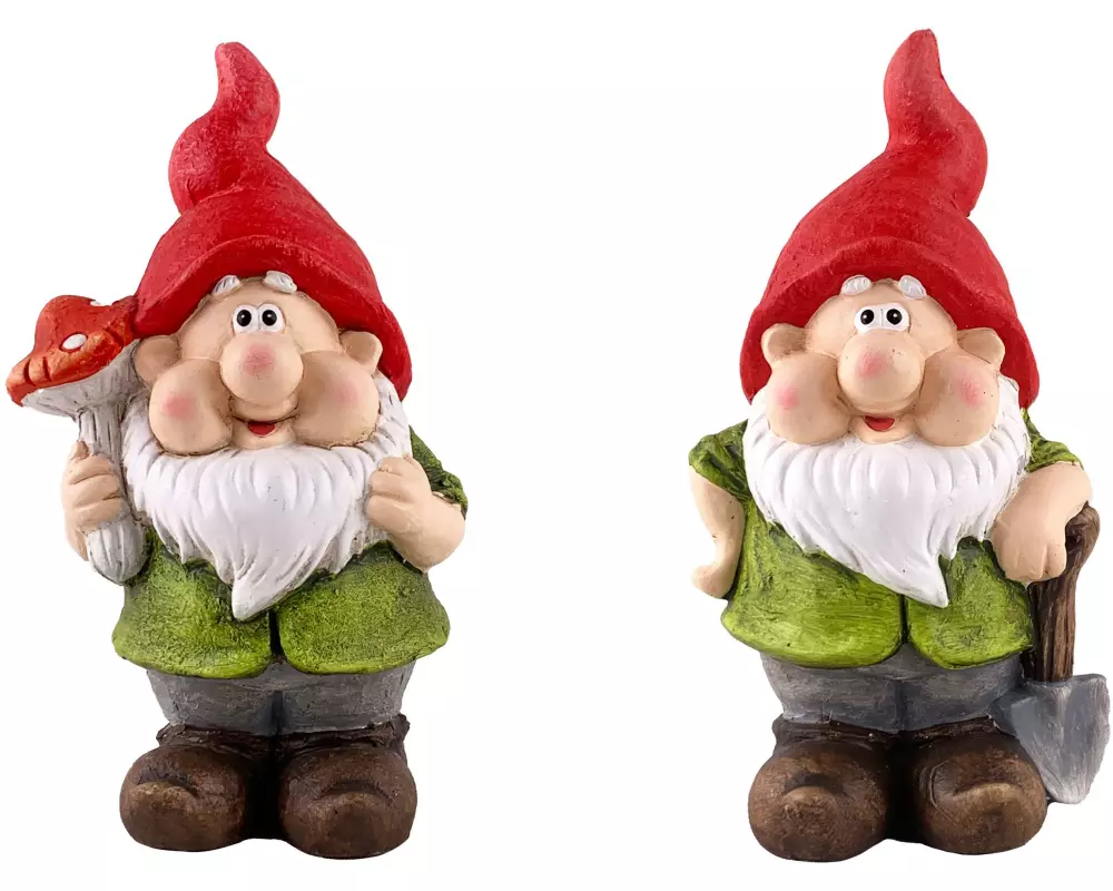 Dameco Dekofigur Gartenzwerg 2er Set, 21 cm
