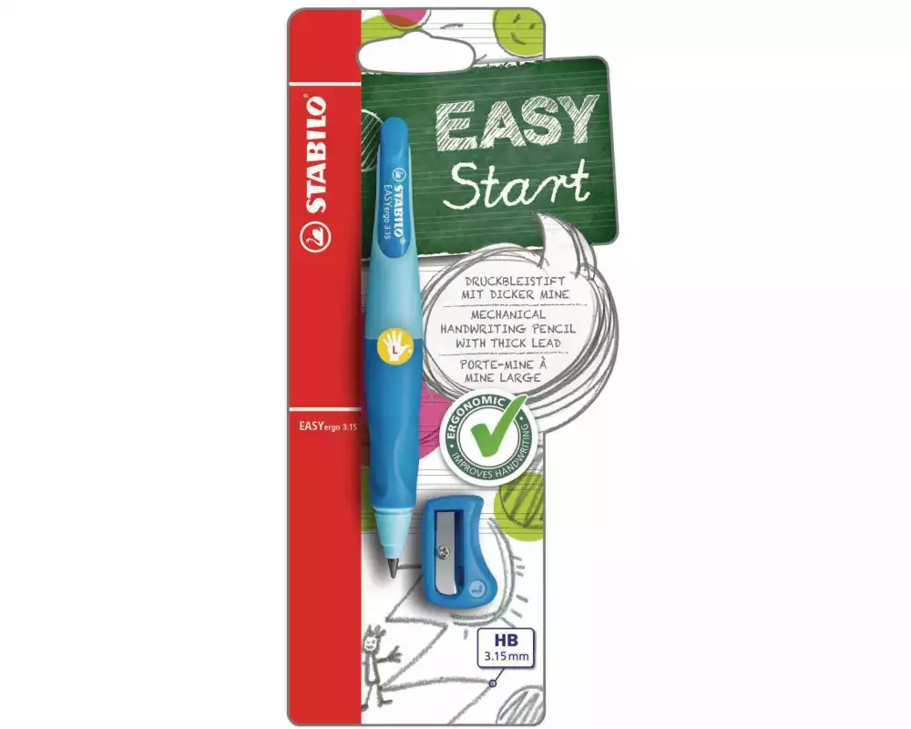 STABILO Minenbleistift EASYergo 3.15 Links, Blau