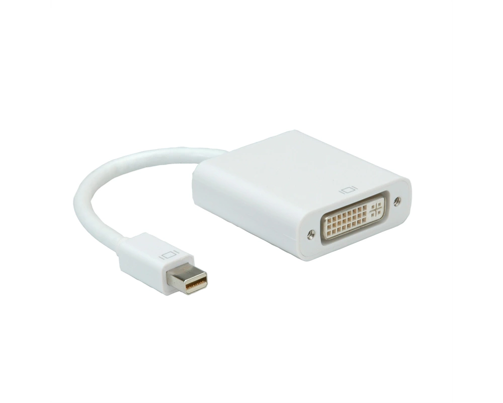 ROLINE Mini DisplayPort-DVI Adapter, Mini DP ST - DVI BU