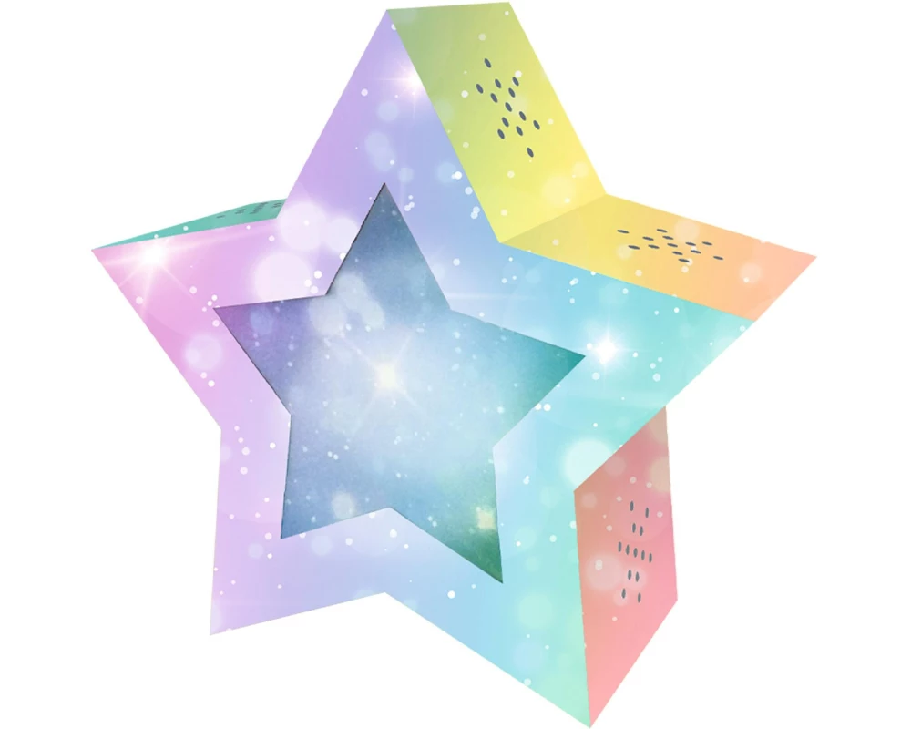 URSUS Laternen-Bastelset Twinkel Star Mehrfarbig