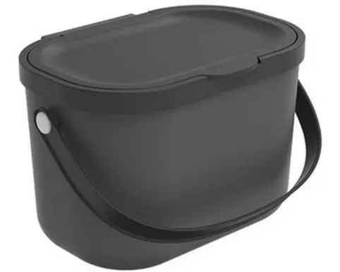 Rotho Komposteimer Albula 3.2 l, Anthrazit