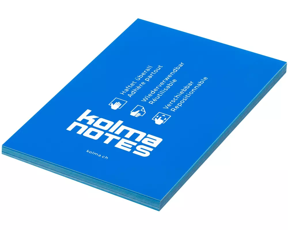 Kolma Notizzettel NOTES A6 Blau, 100 Blatt