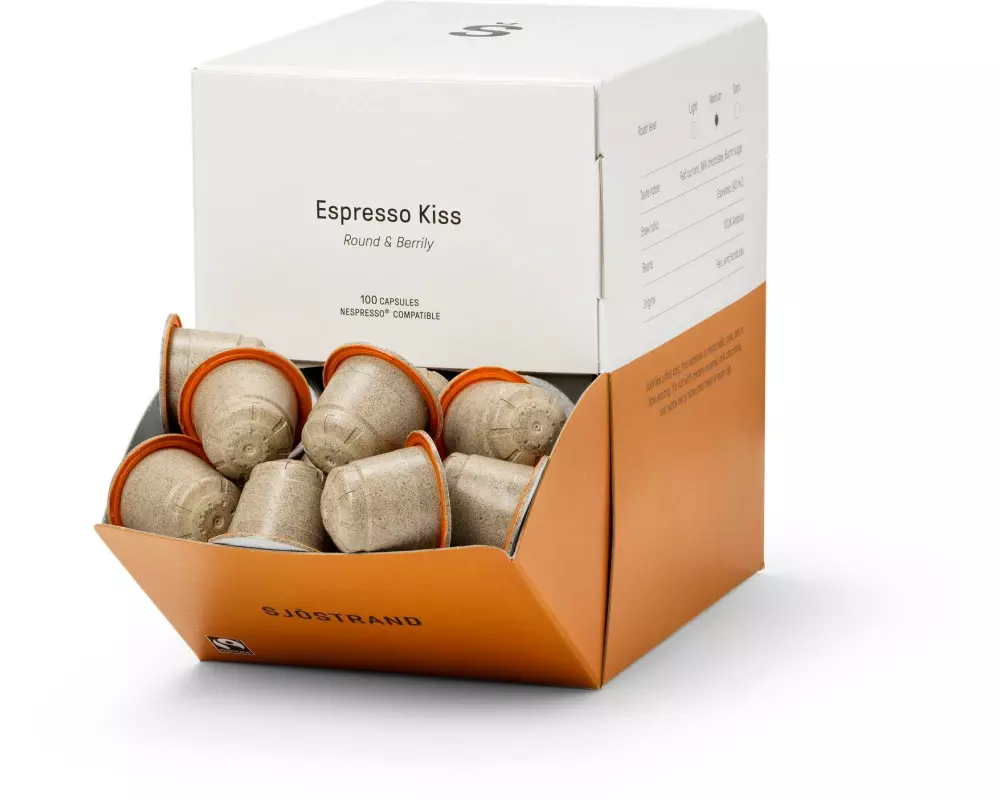 Sjöstrand Kaffeekapseln Espresso Kiss 100 Stück