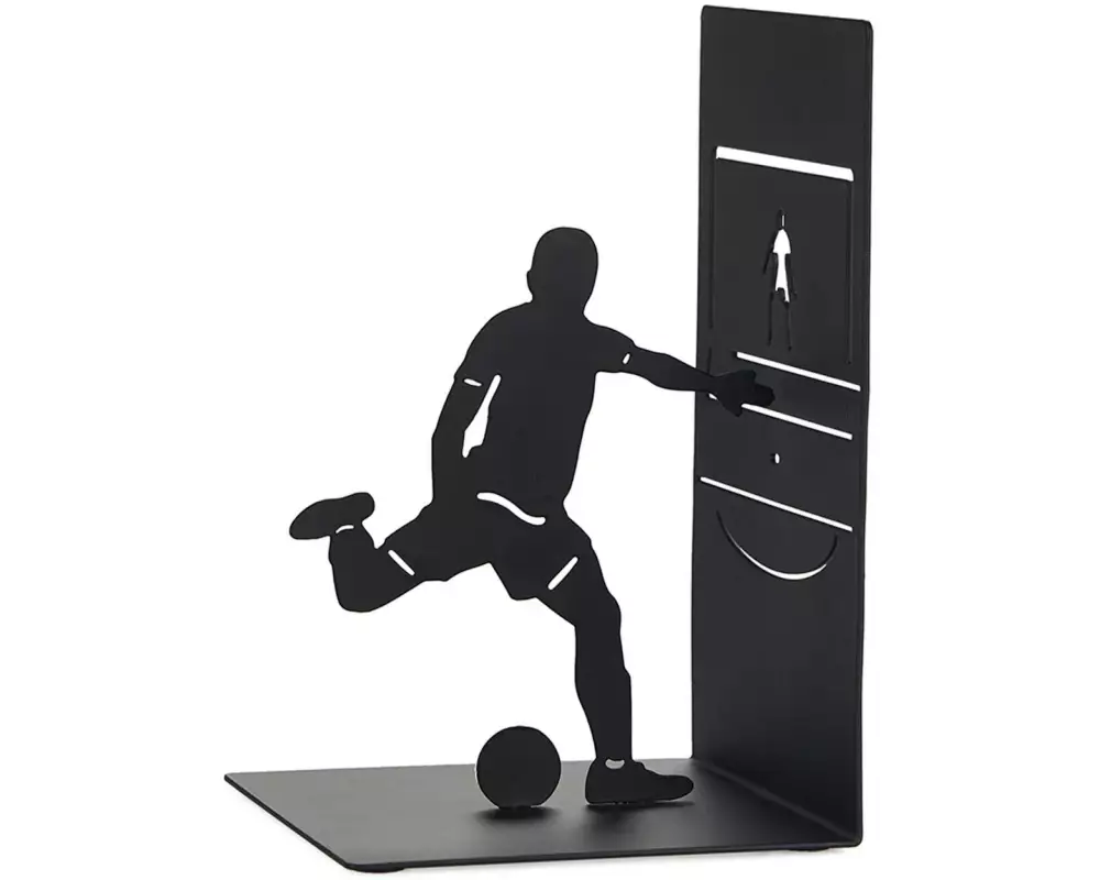 Trendform Buchstütze Fussball Schwarz