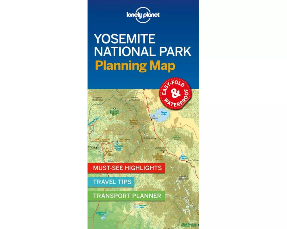 Lonely Planet Yosemite National Park Planning Map