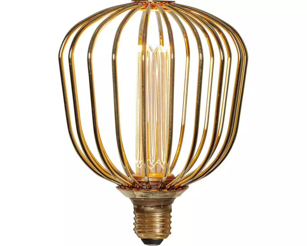 Star Trading Lampe LED E27 Decoled Metal, 4.3 W, Warmweiss