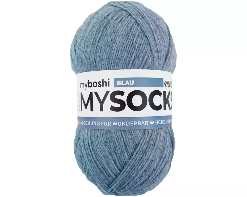 myBoshi Wolle Mysocks Merino Melange Blau