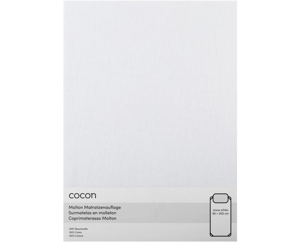 COCON Fixmolton 90 x 200 cm, Weiss