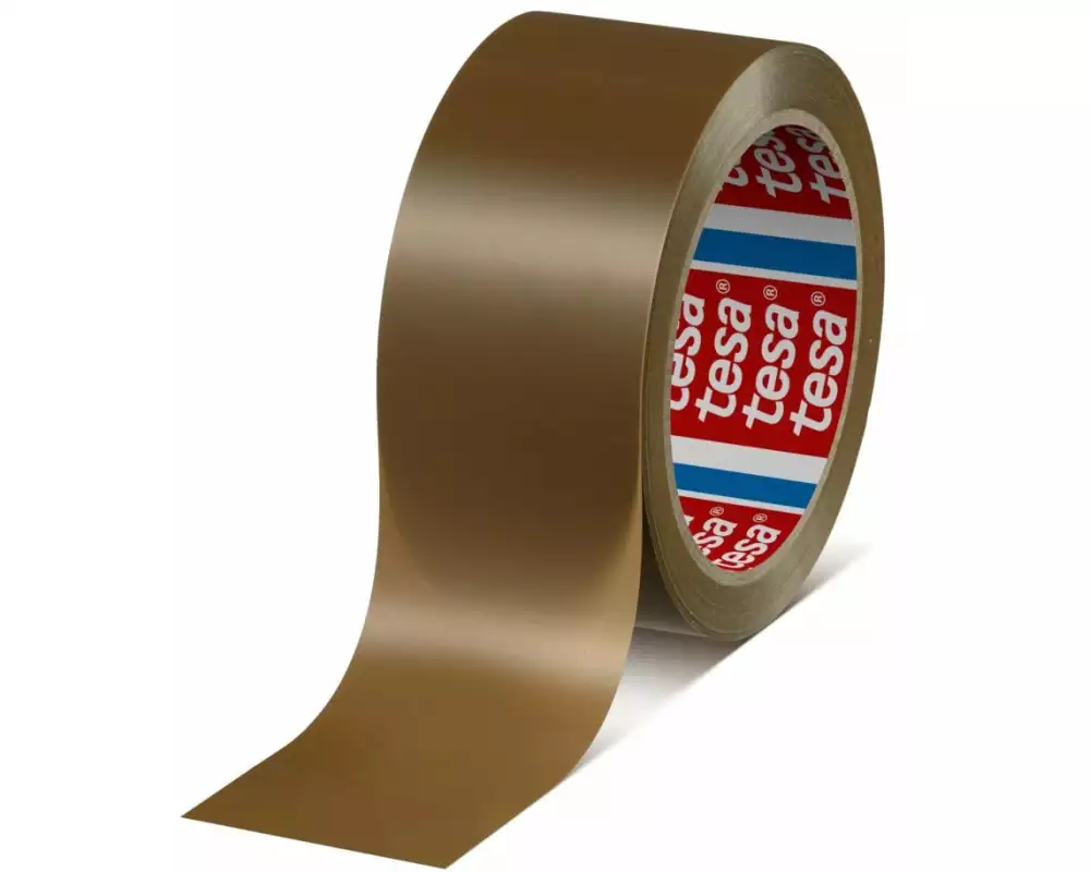 tesa tesa PVC Verpackungsband 50 mm x 66 m, Braun