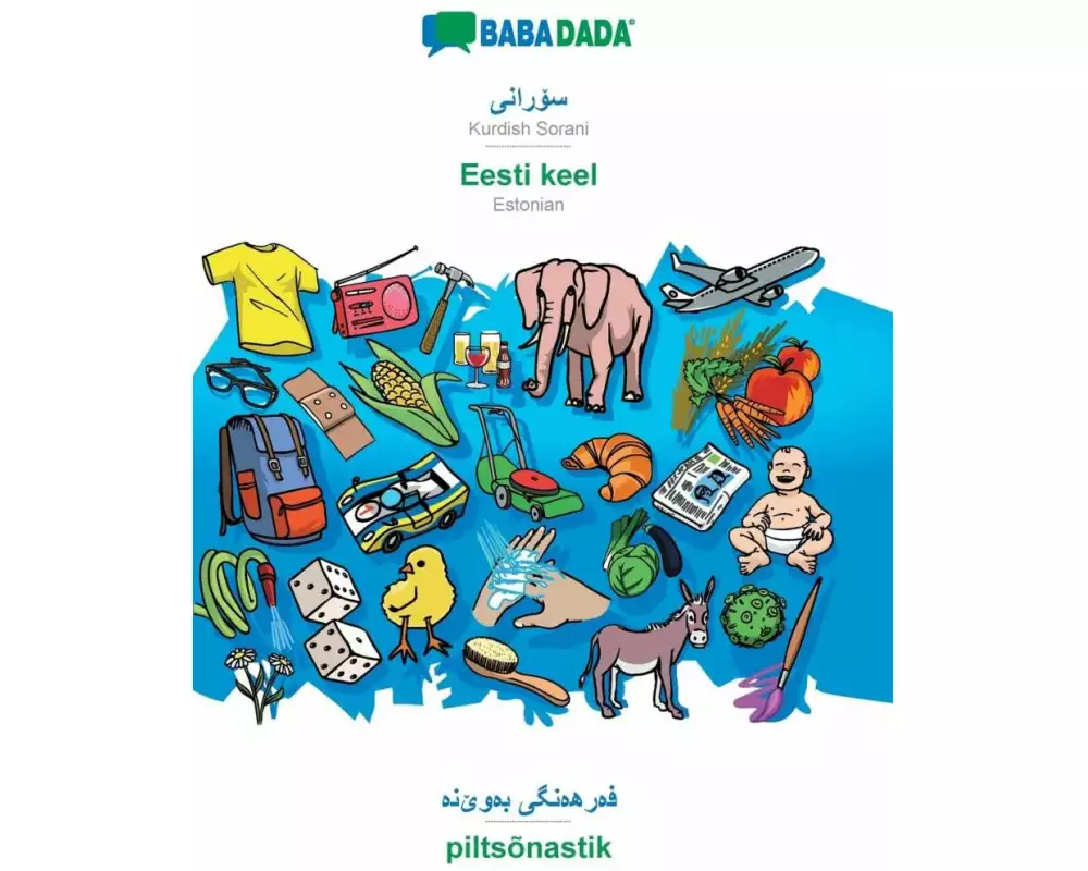 BABADADA, Kurdish Sorani (in arabic script) - Eesti keel, visual dictionary (in arabic script) - piltsõnastik