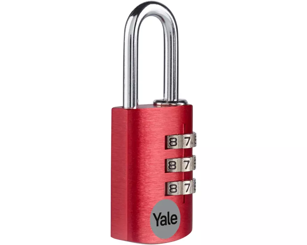 Yale Zahlenschloss YE3CB 20/21 Rot Aluminium/Stahl