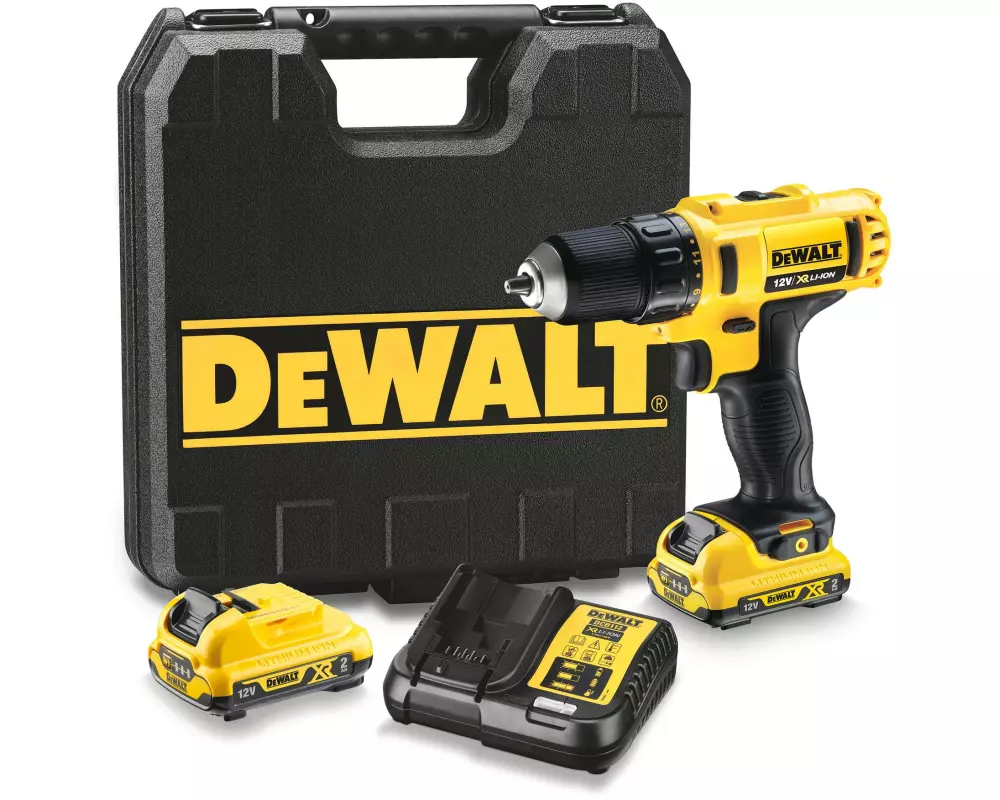DEWALT Akku-Bohrschrauber 10.8 V DCD710D2 2 x 2 Ah Akku