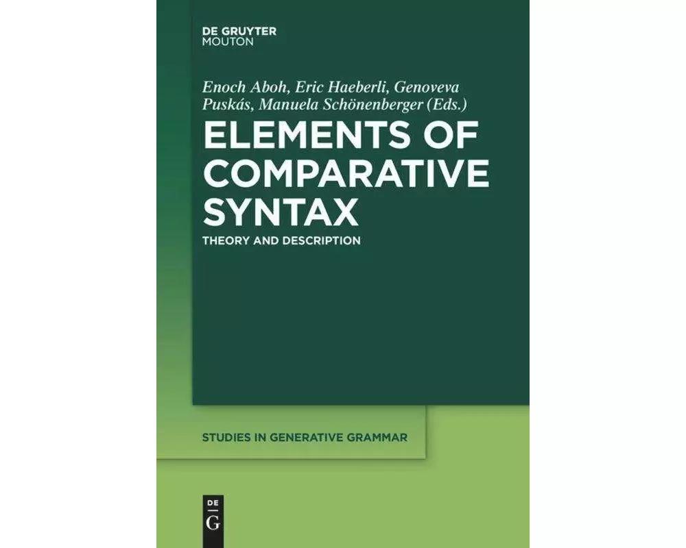 Elements of Comparative Syntax