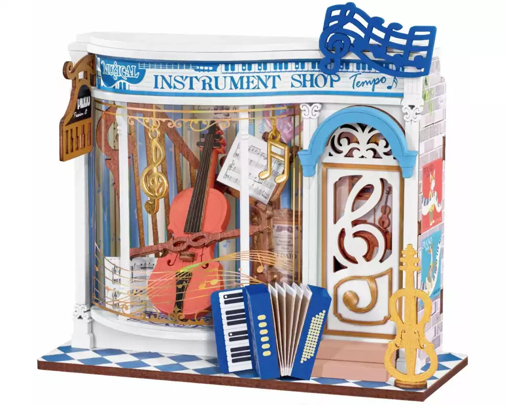 Rolife Bausatz Melody Instrument Shop Holzbausatz 63 Teile
