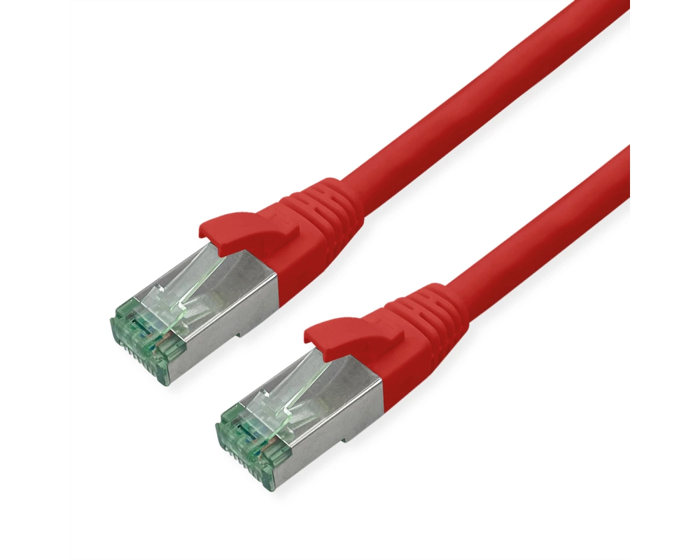 ROLINE RM Patchkabel Cat.6A S/FTP (PiMF), rot, 1,5 m