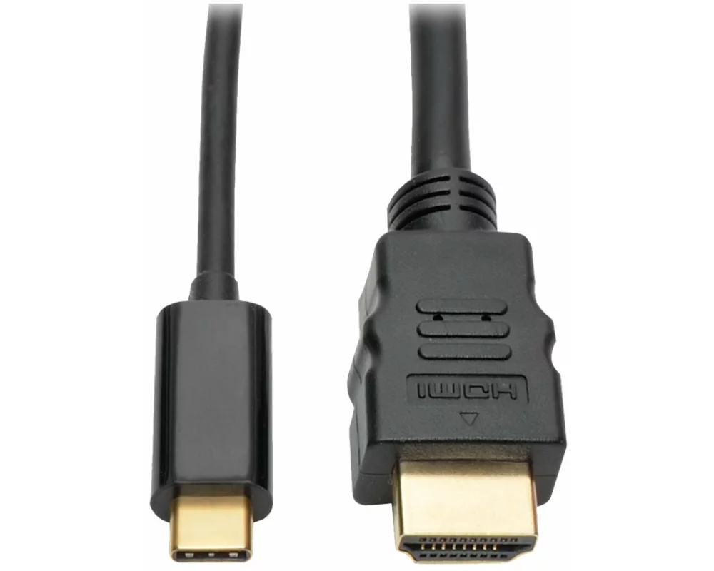 EATON TRIPPLITE USB-C to HDMI, Active, Adapter, Cable, M/M, 4K, Black, 3ft, 0.9m