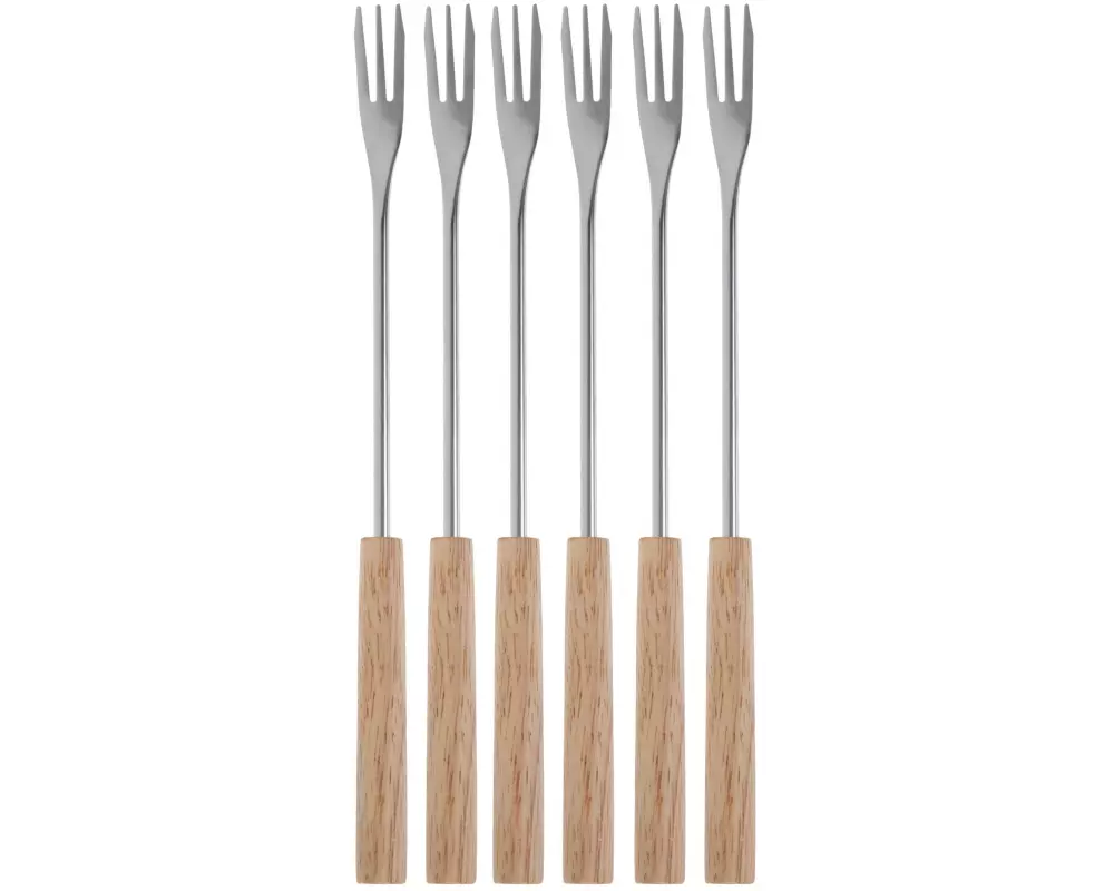 COCON Käsefonduegabel Holz 6 Personen