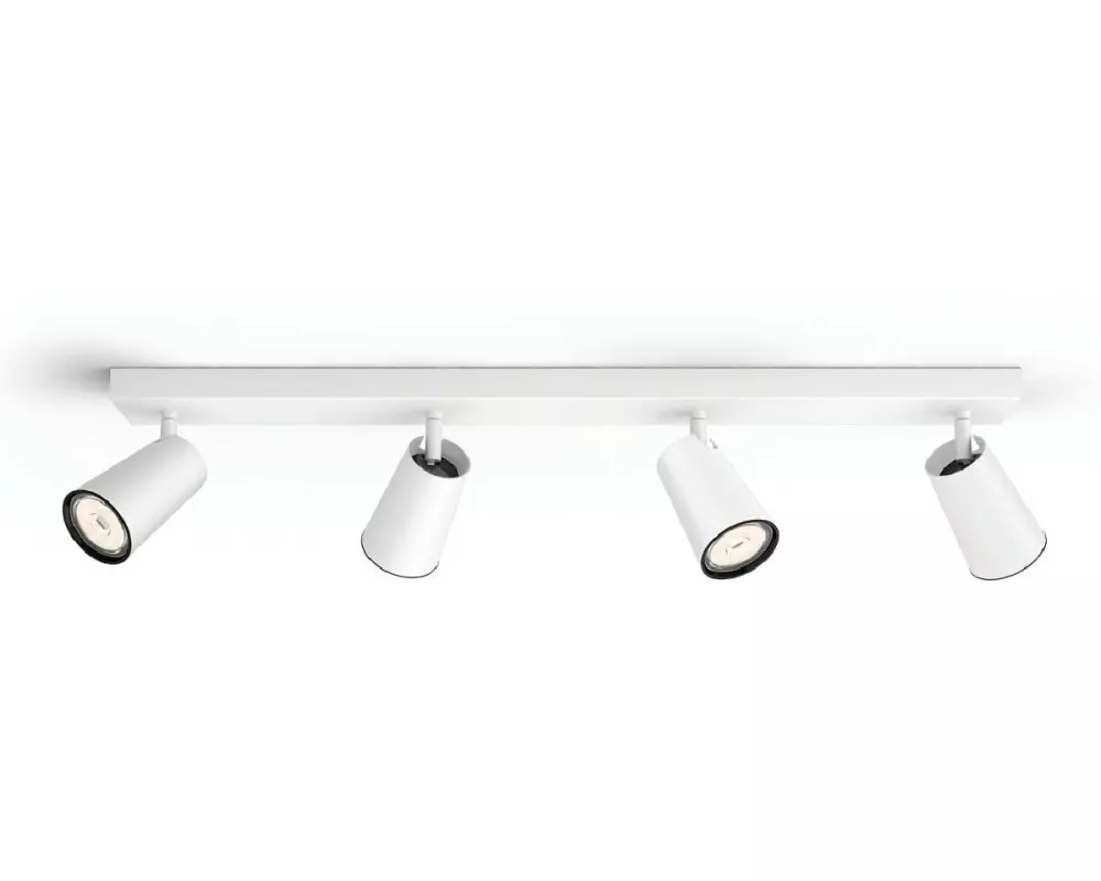 Philips Aufbauspot Paisley, 4 x GU10, 5.5 W, Weiss