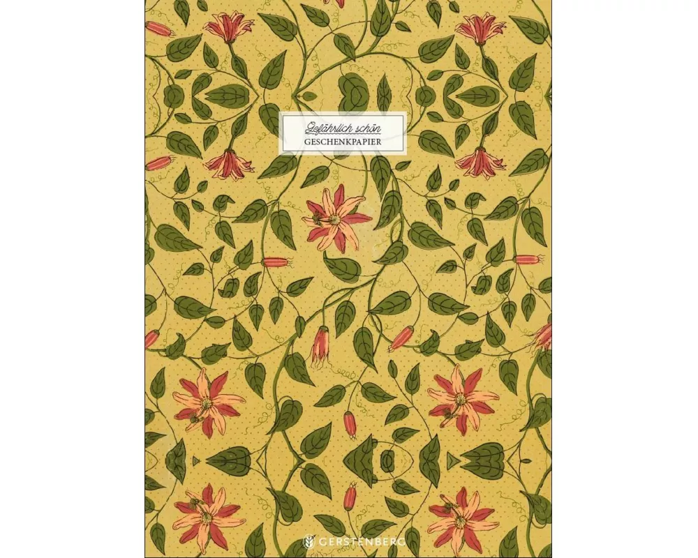 Gefährlich schön Geschenkpapier-Heft - Motiv Rote Blume