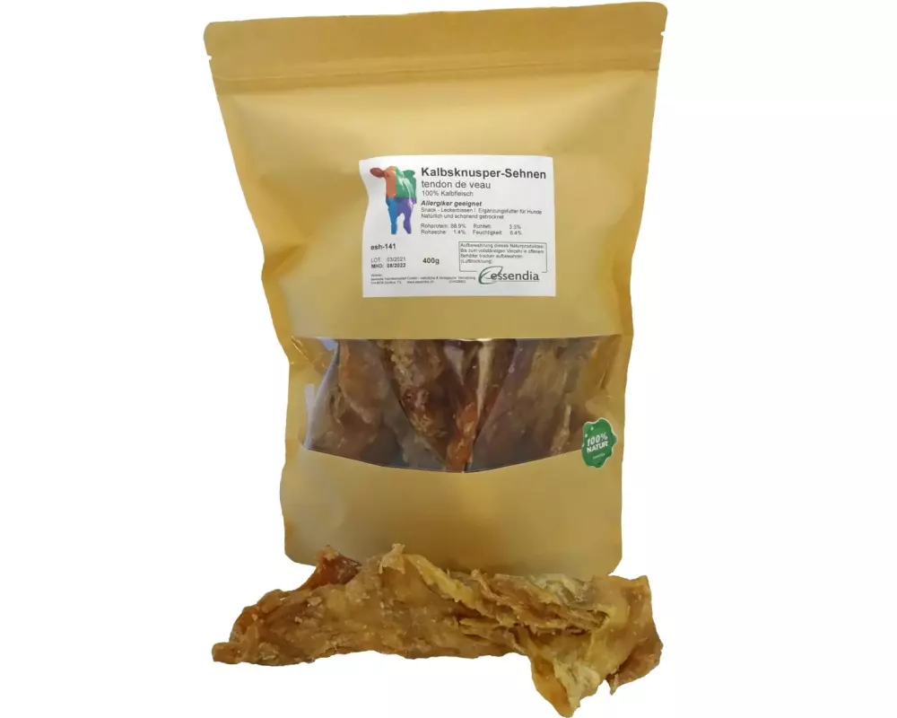 essendia Kausnack Kalbknuspersehnen, 400 g
