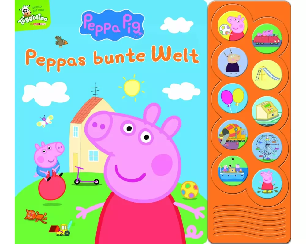 Peppa Pig - Peppas bunte Welt - Interaktives Pappbilderbuch mit 10 lustigen Geräuschen