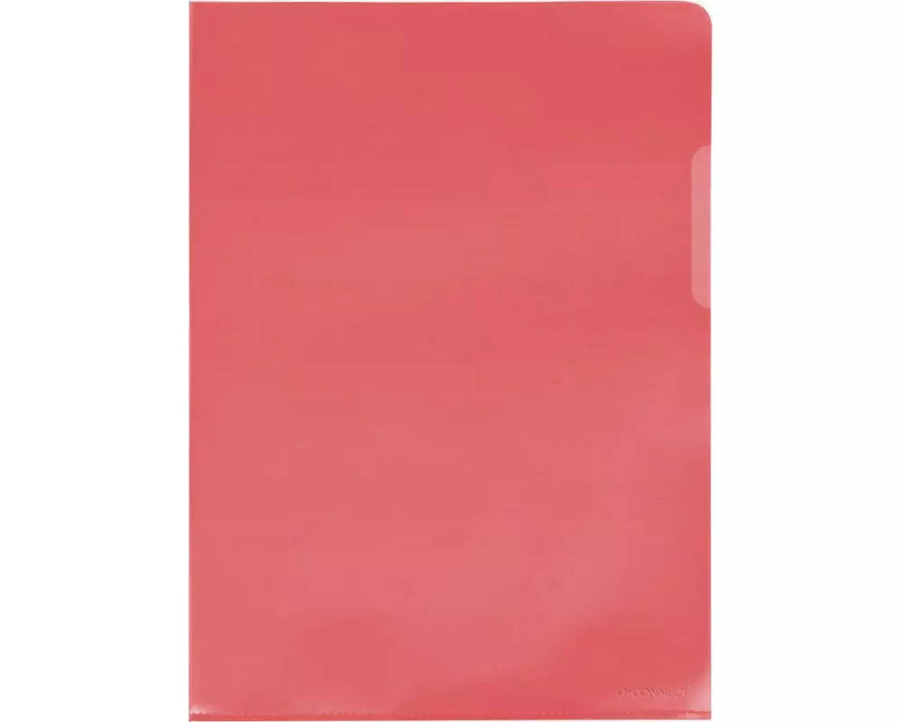 CONNECT Sichthülle A4 Rot, 10 Stück
