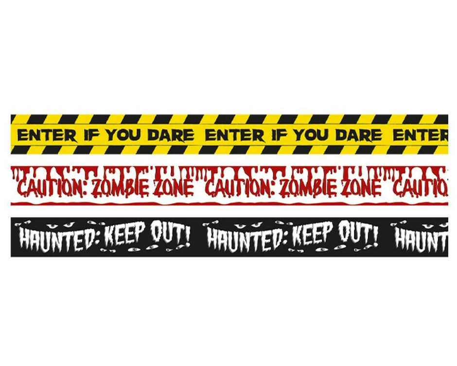 Amscan Gruselklebeband Zombie-Apokalypse, 3er-Pack, 9 m