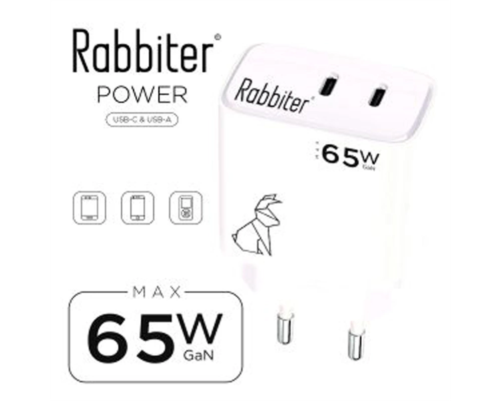 Rabbiter Power 65W Fast Dual-Charger